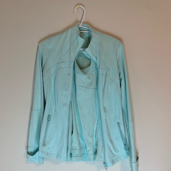 Lululemon teal set ( sweater and tank top) - Picture 3 of 13